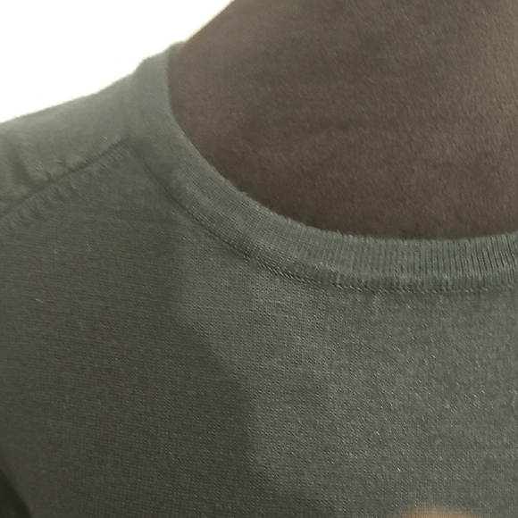 Calvin Klein Dark Green Puff Sleeve Sweater Dress - Picture 3 of 9